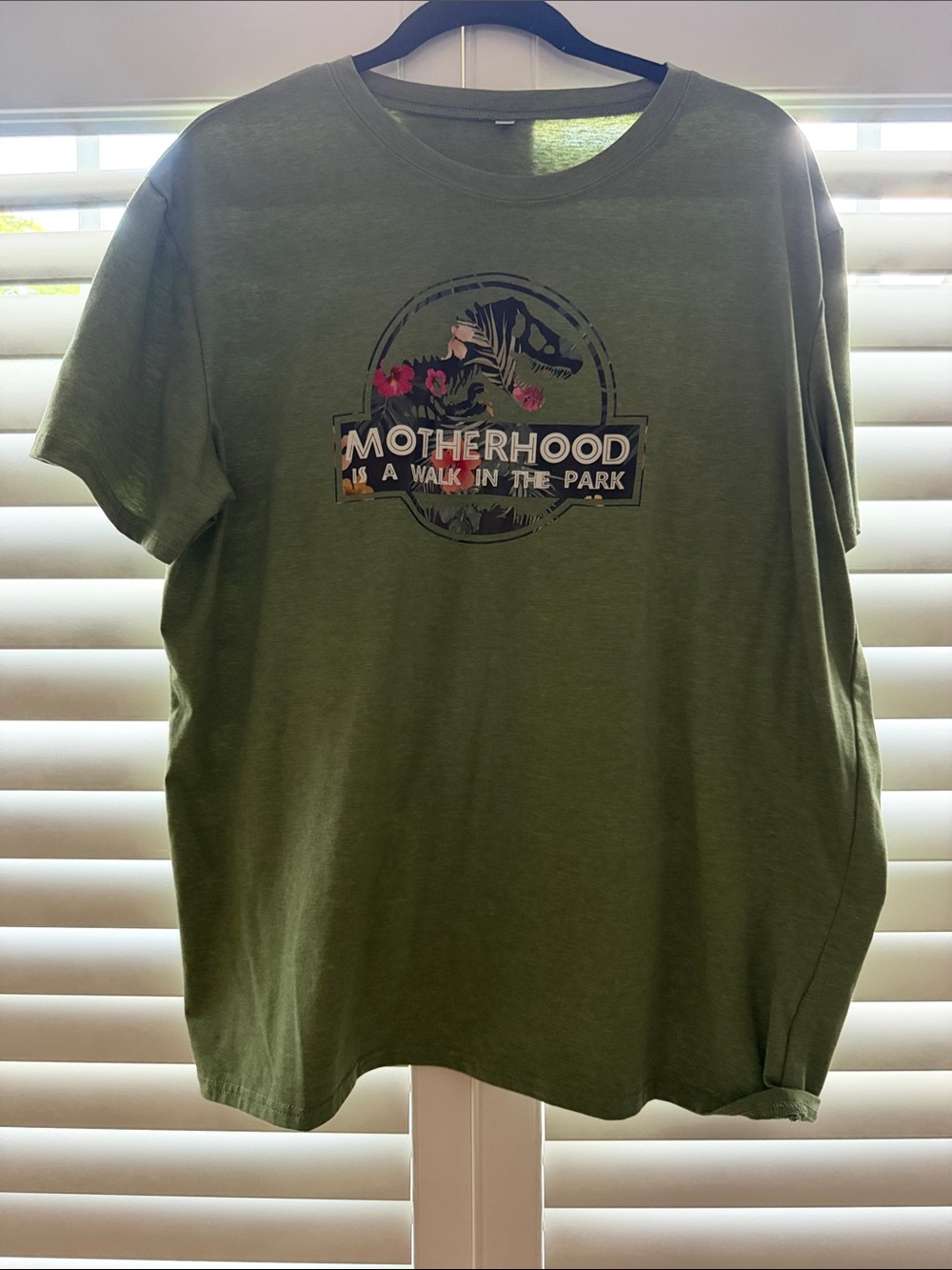 Olive Green 'Motherhood' Graphic Tee